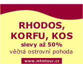 MTM tour - cesty za sluncem a za zdrav�m, Korfu, Rhodos, Kos, Chorvatsko, Turecko, Podh�jska